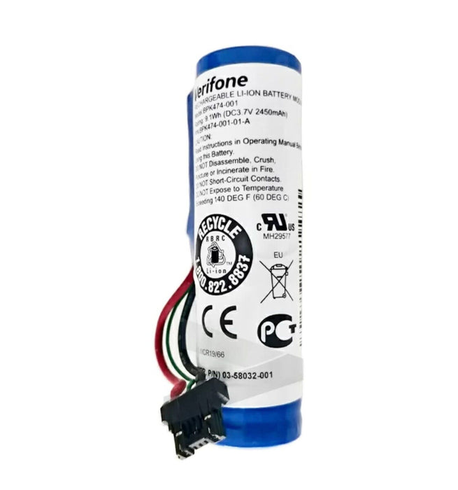 Genuine Original Verifone Battery V240m Plus 3GBW 9.1Wh 2450mAh BPK474-001