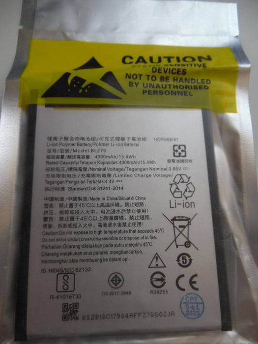 Replacement Motorola Moto G6 Play Battery 4000mAh BL270 XT1922-1 XT1922-2 -3