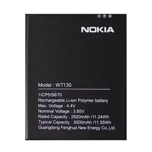 Nokia 1.3 Battery WT130 3000mAh 3.85V TA-1205 TA-1207 TA-1216 OEM Quality