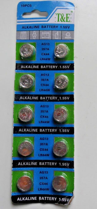 T&E ag13 10 pack 1.55v batteries