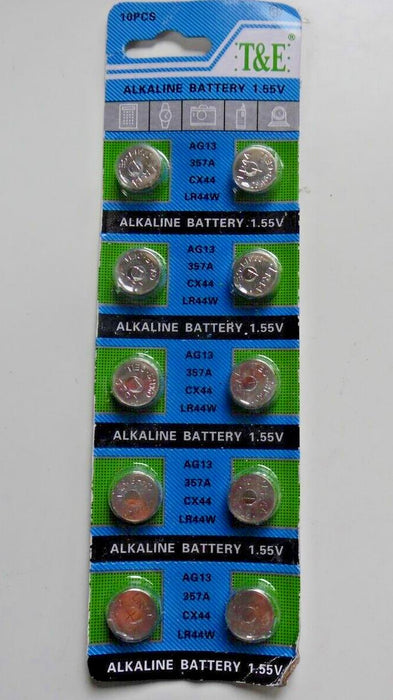 T&E ag13 10 pack 1.55v batteries