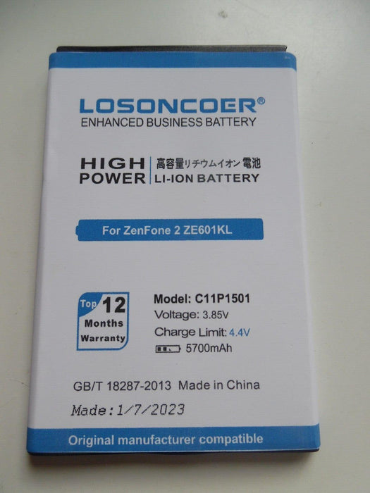 Battery for ASUS Zenfone2 Laser ZE601KL ZE550KL - C11P1501 - Battery 5700mAh