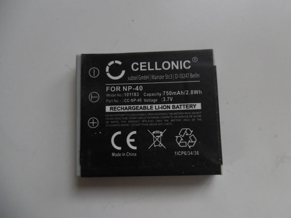 cellonic Np-40 battery 750mAh for NP-440 cannon