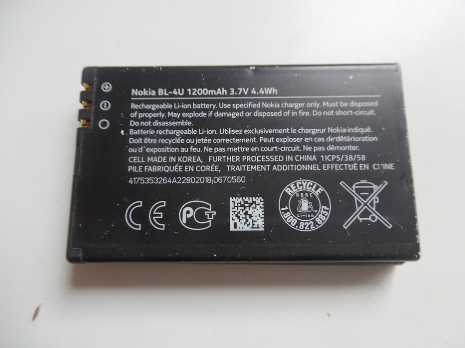 BL-4U Battery for Nokia 8800 206 515 5250 5330 E75 5730 C5-03 E66 Asha 300 500