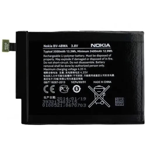 Nokia Lumia Replacement Battery 3500mAh For 1320- BV-4BWA