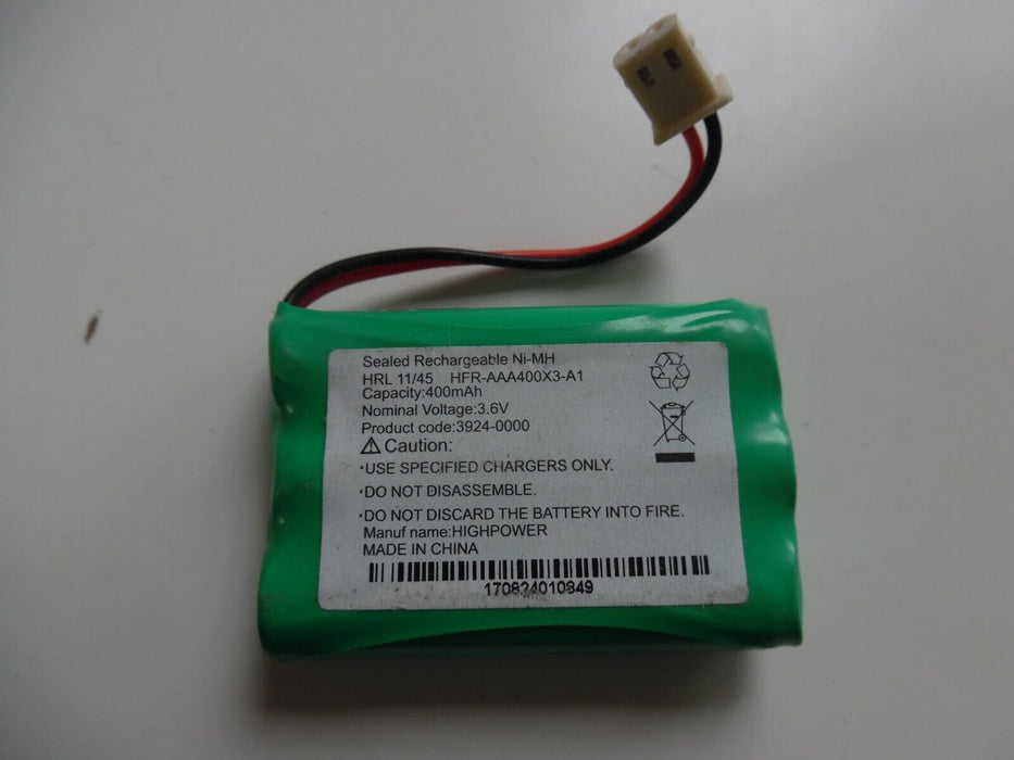 Battery compatible for SLENDERTONE SYSTEM ABS 400mAh 3.6V