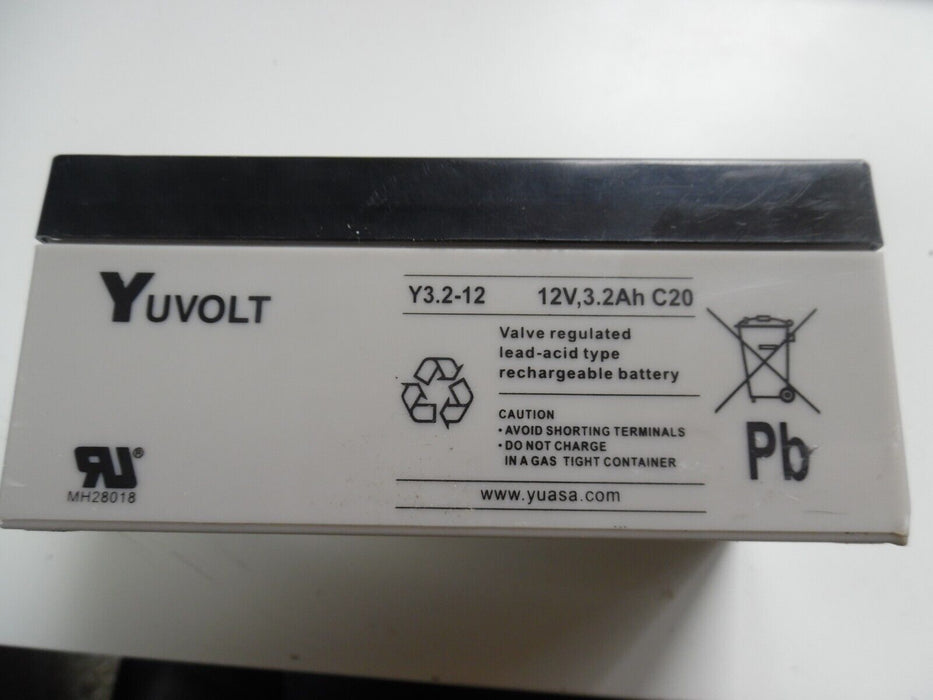 Valve Regulated Acid Battery 12V 3.2Ah Yuasa Yuvolt Y3.2-12