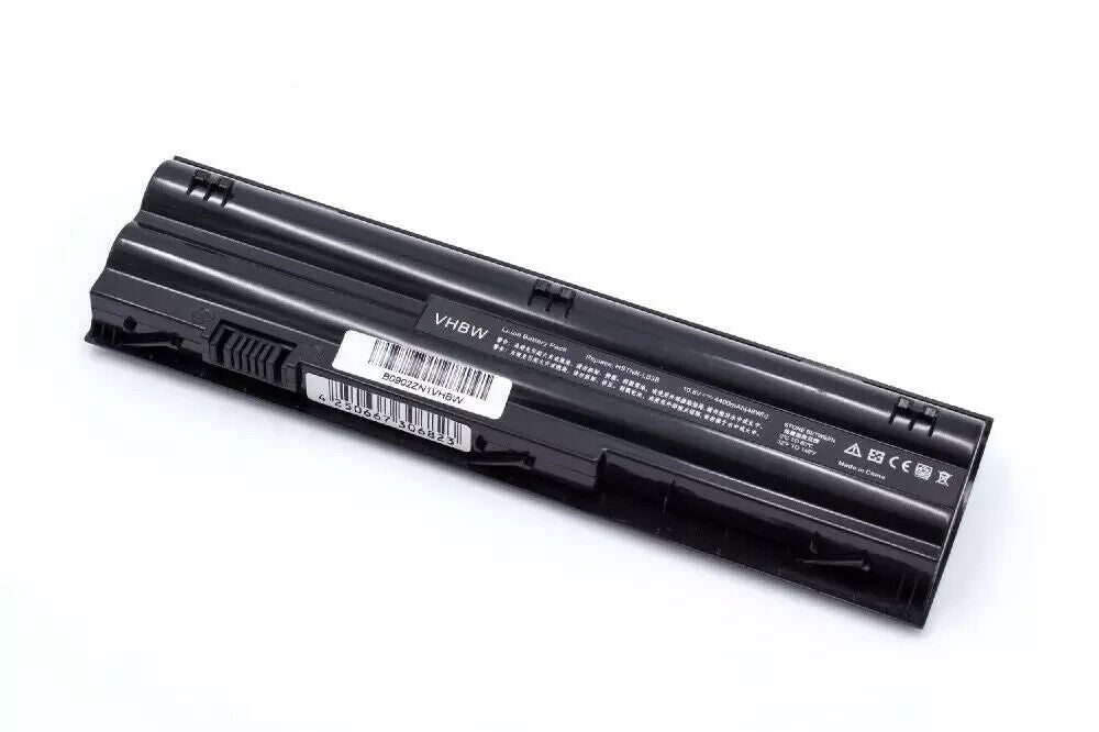 vhbw BATTERY 4400mAh black for HP 646757-001, HSTNN-DB3B, HSTNN-LB3B