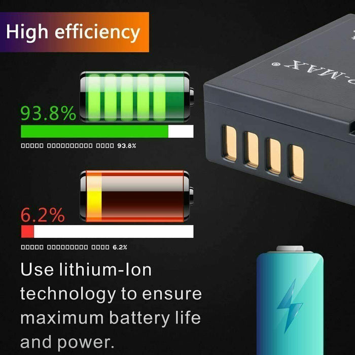 TOP-MAX NP-W126 NPW126 Battery + BC-W126, BCW126 Battery