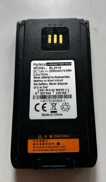 Hytera BL2016 Lithium-Ion Battery (2000mAh) For PD985