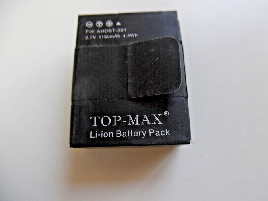 TOP-MAX AHDBT-301 AHDBT-201 HD Hero 3 Rechargeable Battery 1180mAh