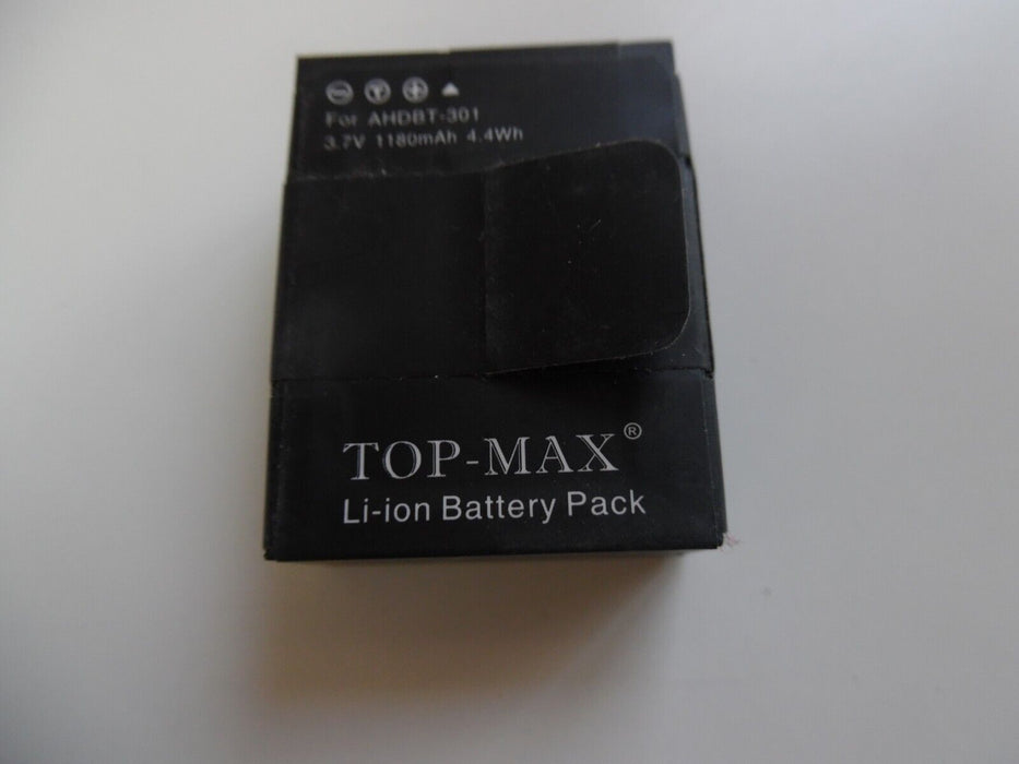 TOP-MAX AHDBT-301 AHDBT-201 HD Hero 3 Rechargeable Battery 1180mAh