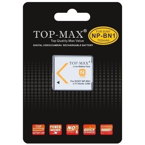 Top-Max NP-BN1 Battery For SONY DSC WX5 TX9 T99 TX7 TX5 W390 W380 W350 W320 W360