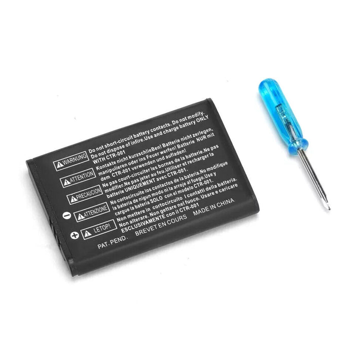 Battery Pack for Nintendo 3DS 2DS Wii U Pro Controller+Tool Replacement