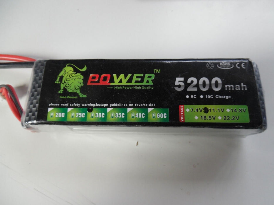 power 5200mAh 11.1v 30c battery 3S T/XT60