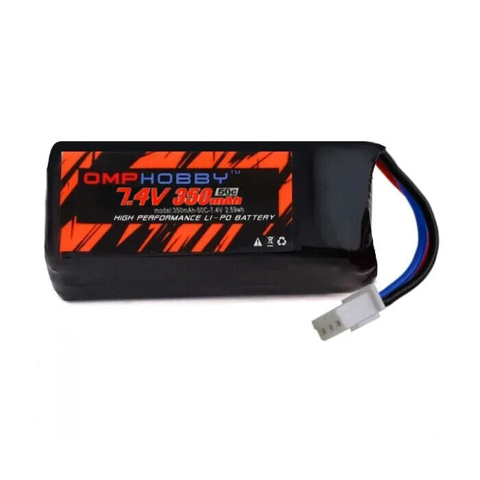 Omp Hobby Lithium Battery set 2S 350mAh 50C OSHM1024