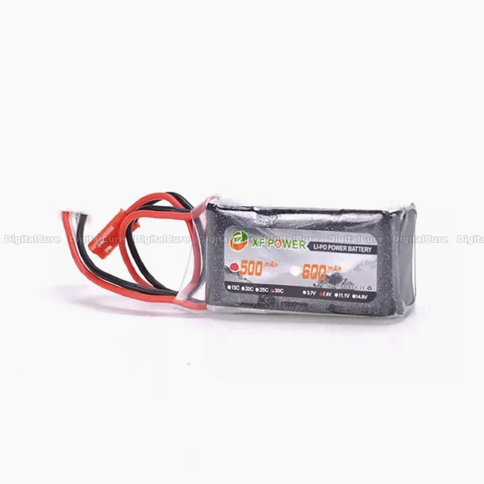 RC Battery XF Power 500mAh 7.4V 2S 30C JST Lipo for Car Truck Boat Drone