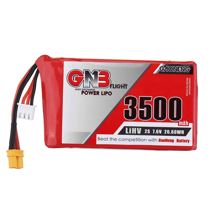 Gaoneng GNB 7.6V 3500mAh 2S HV LiPo Battery XT30 Plug for QX7 Transmitter - 1pcs