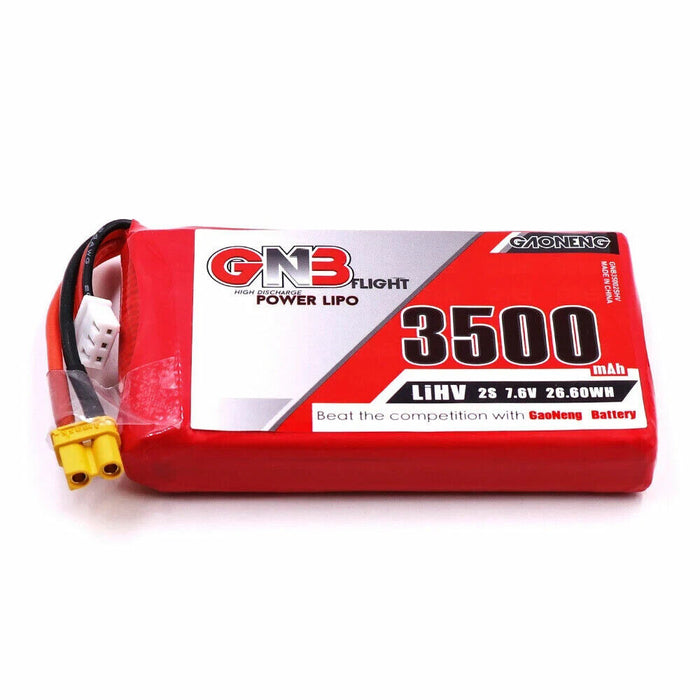 Gaoneng GNB 7.6V 3500mAh 2S HV LiPo Battery XT30 Plug for QX7 Transmitter - 1pcs