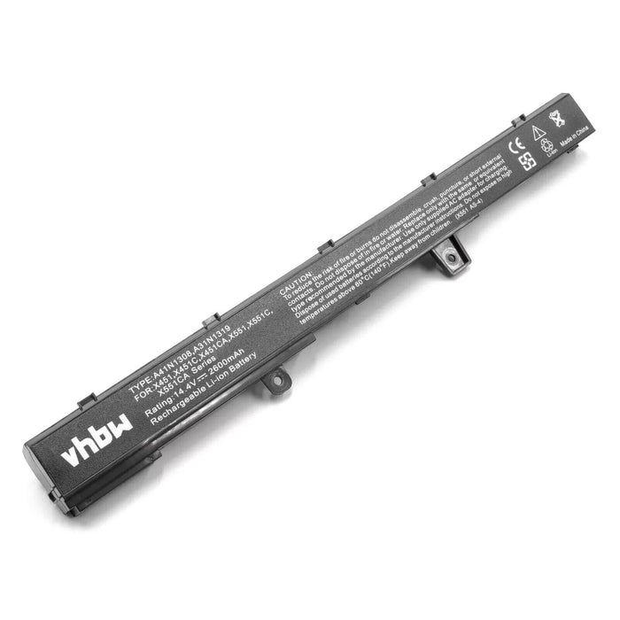Battery for Asus A31N1319 A41N1308 X45Li9C YU12008-13007D YU12125-13002 2600mAh