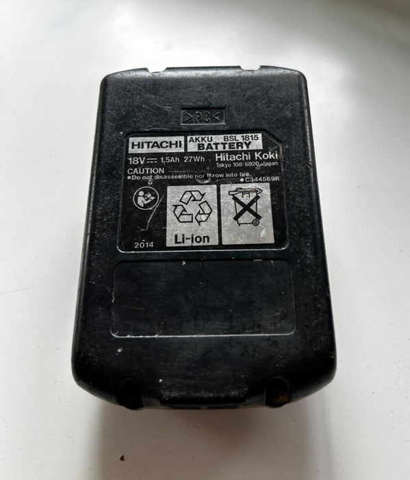 Genuine Hitachi BSL 1815 Li-ion Battery 18v 1.5Ah 27Wh