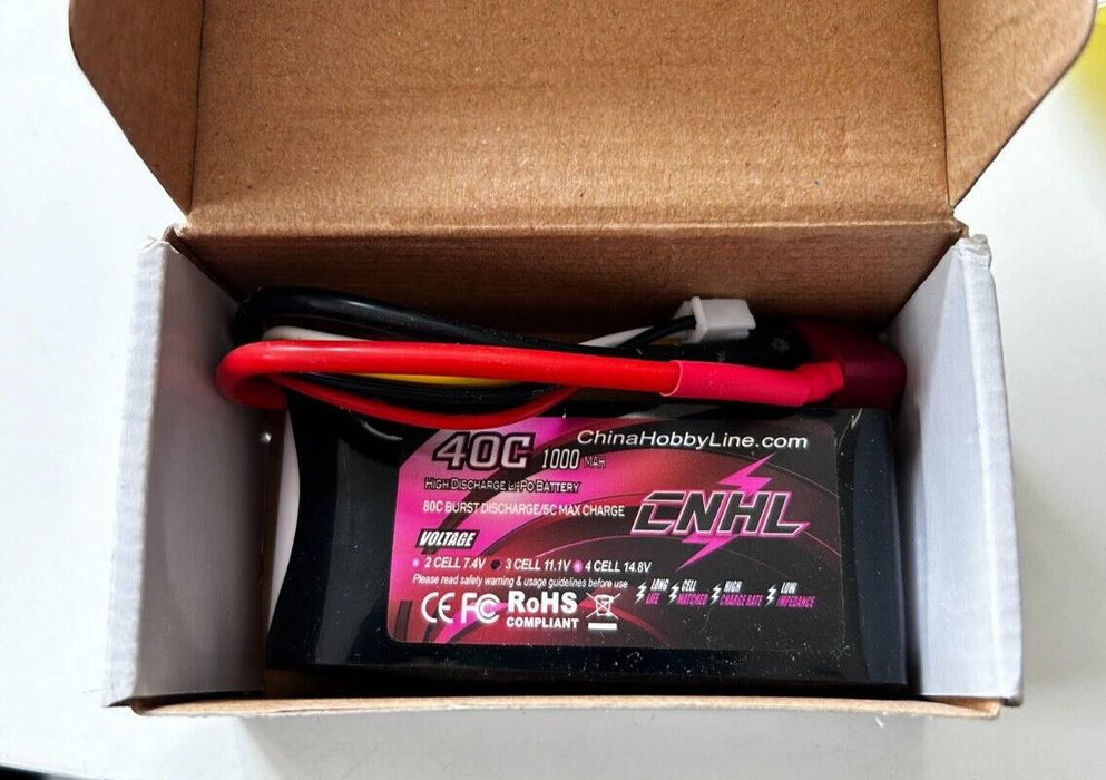 CNHL 1000mAh 11.1V 3S 40C Lipo Battery with T/Dean Plug