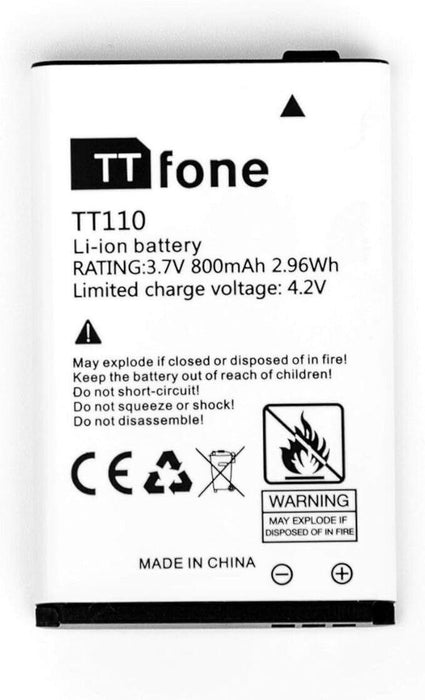 TTfone Original Spare Battery for TTfone Mobile Phones (for TT110)