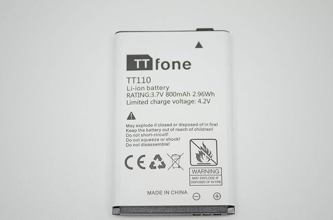 TTfone Original Spare Battery for TTfone Mobile Phones (for TT110)