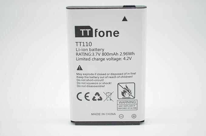 TTfone Original Spare Battery for TTfone Mobile Phones (for TT110)