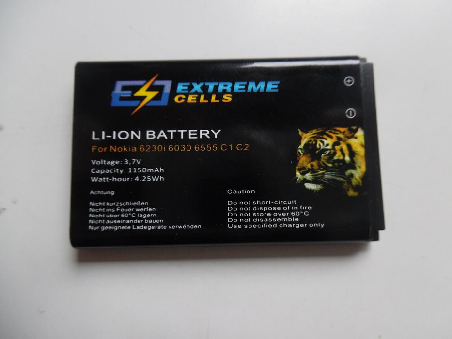 nokia 6230 extreme cells battery 1150mAh
