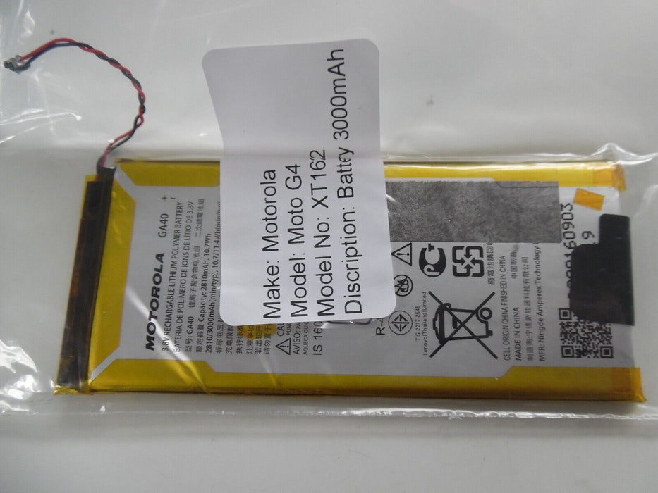 Battery GA40 Motorola Moto G4 G4 Plus XT1625 XT1622 XT1644 XT1642 XT1640 3000mAh