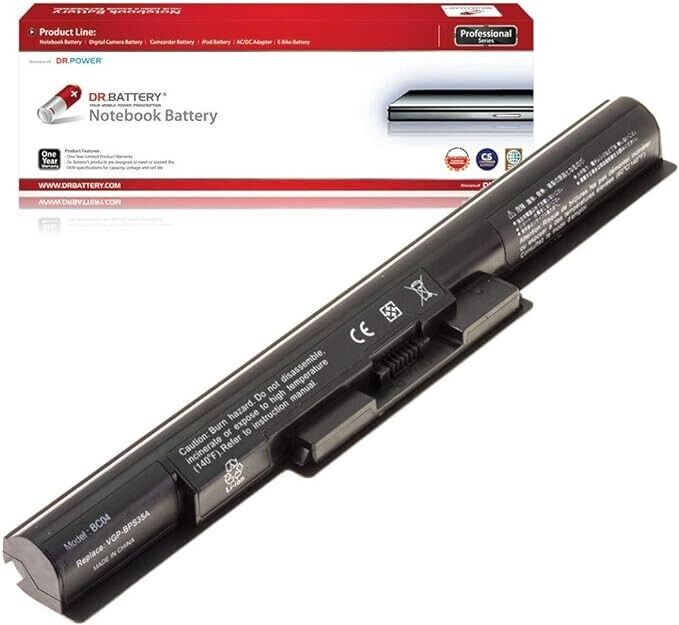 DR. BATTERY VGP-BPS35 VGP-BPS35A Laptop Battery Sony VAIO Fit 14E VAIO Fit 1