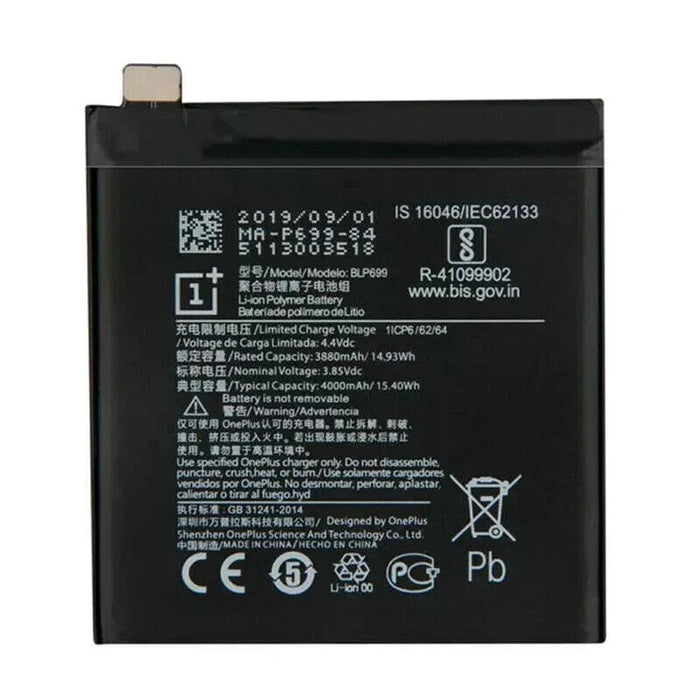 Replacement OnePlus 7 Pro/1+7 Pro Battery 4000mAh BLP699 GM1925 GM1911 GM1913
