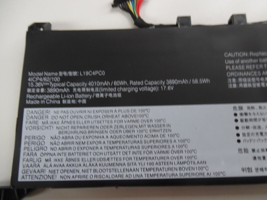 Replacement Laptop Battery L19C4PCO For Lenovo 4010mAh