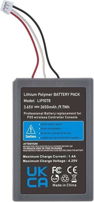 PS5 Controller Battery, 2650mAh LIP1708 Battery for Sony Playstation 5 DualSense