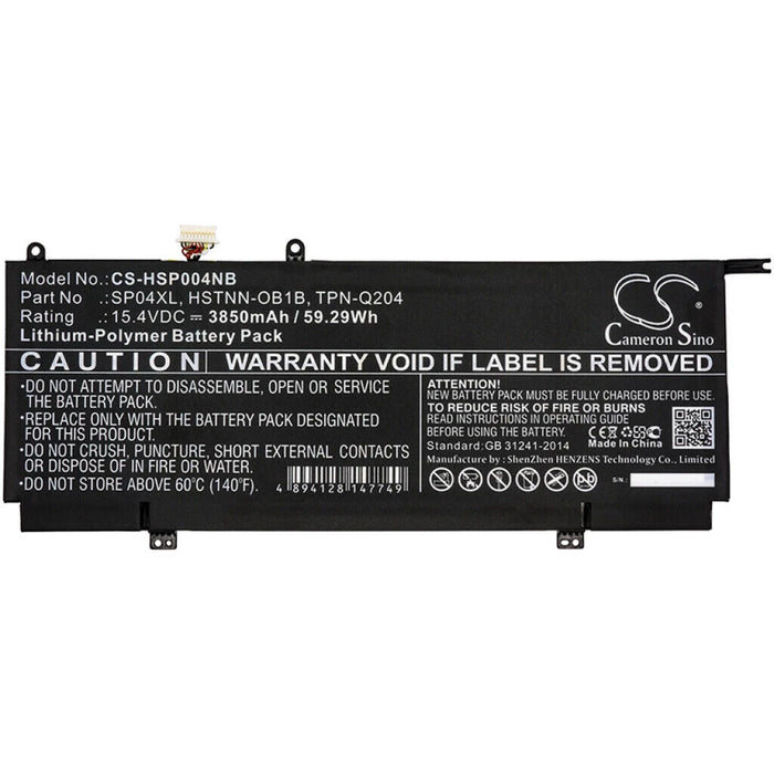 Cameron Sino CS-HSP004NB Battery for HP Spectre X360 13-AP0009NE 15.4V Li-Poly