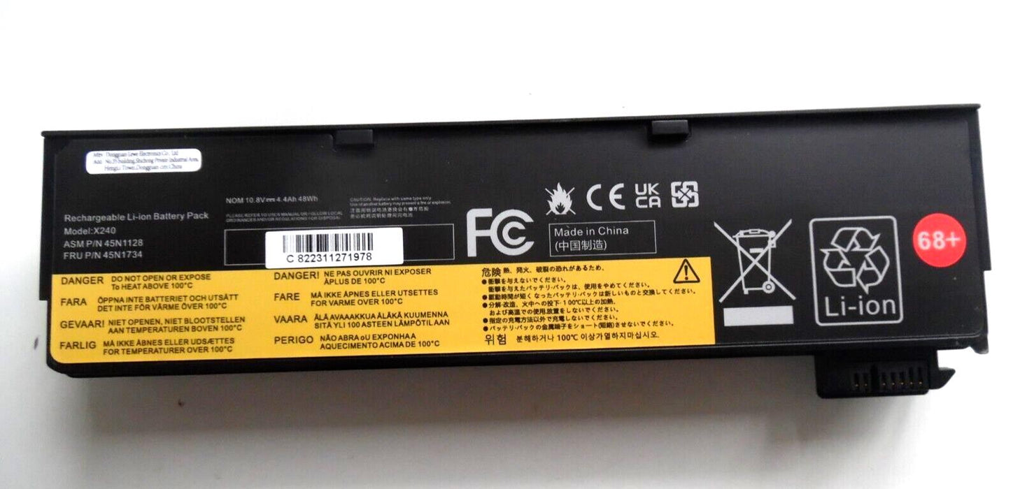 Laptop battery for Lenovo ThinkPad X240 X250 T440 T450 L450 L460 45N1124 45N1125