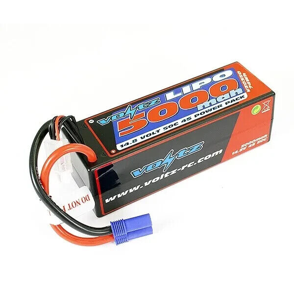 Voltz 5000mah Hard Case 14.8v 50c Lipo Stick Pack EC5 VZ0350EC5