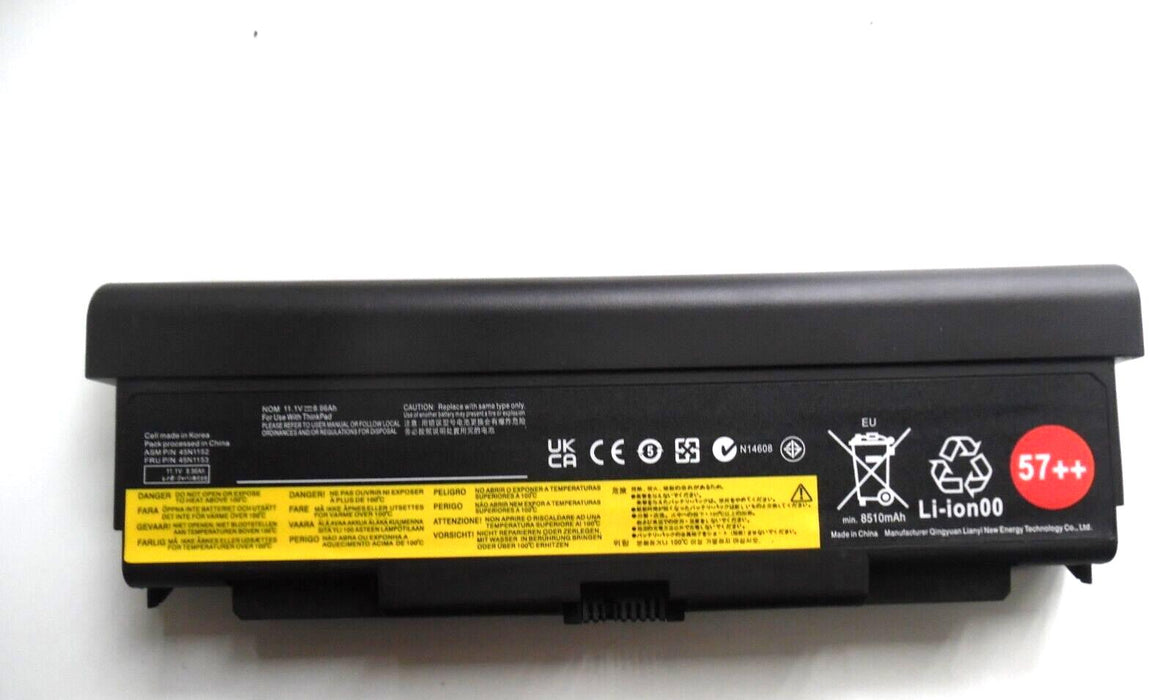 9Cell Battery 45N1152 45N1153 For Lenovo Thinkpad T440P T540P W540 L540