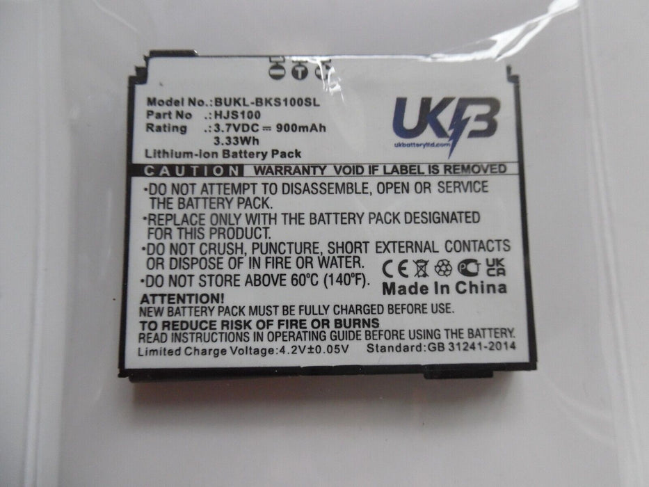 3,7V Battery LI-ION for Becker Map Pilot HJS-100 HJS100 338937010208 900mAh