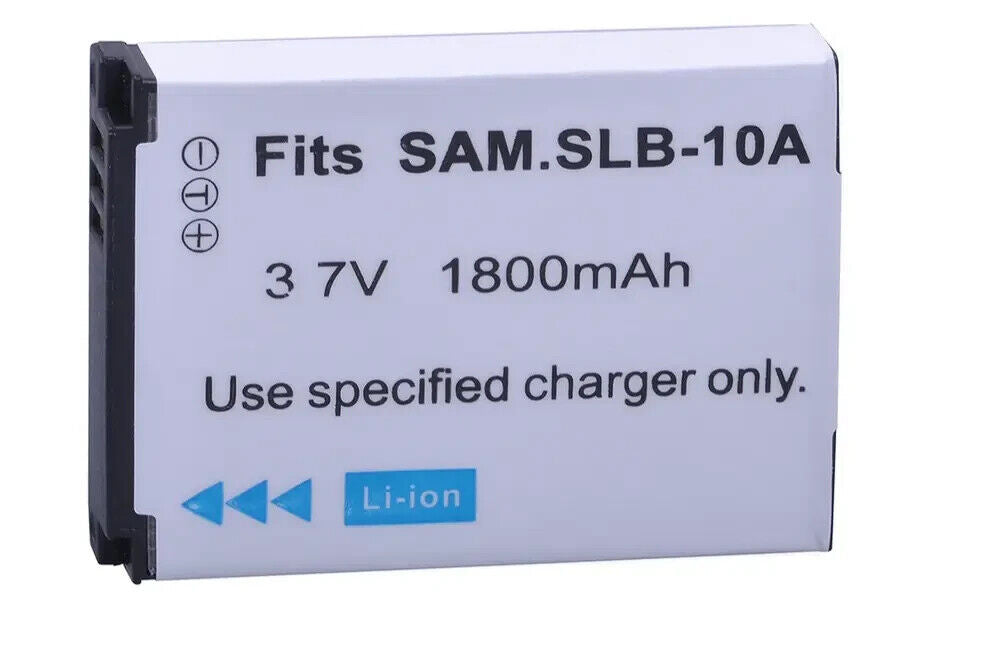 SLB-10A Battery for Samsung ES55 ES60 PL50 PL55 PL60 PL65 PL70 WB150F WB200F