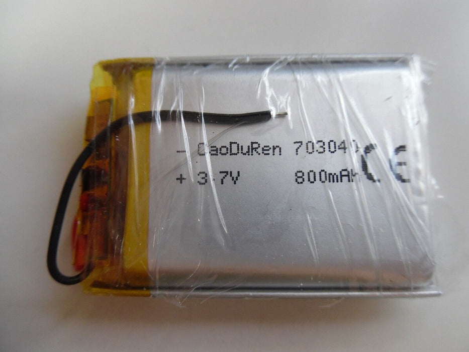 Battery 3.7V 800mAh Model 703040 with Protection Circuit for Earphones Headphone