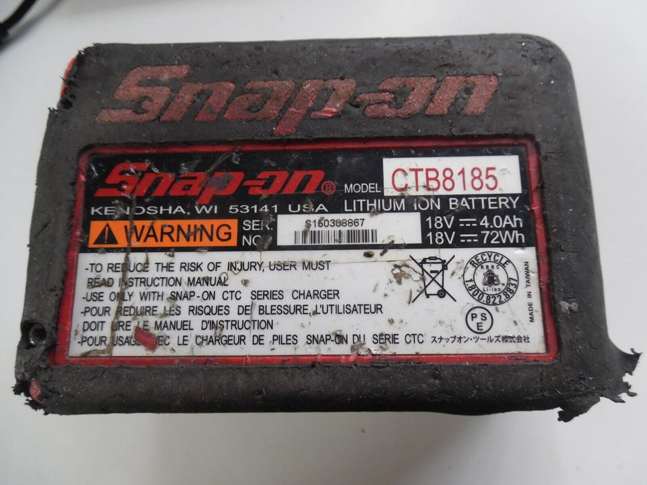 Snap on 18V Battery 4.0Ah  CTB8185 Condition Is Used - Genuine Battery