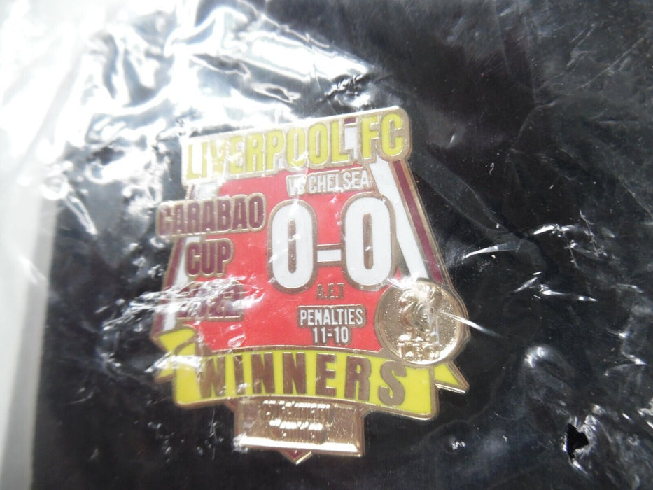 liverpool caraboa cup 2022 badge Vs Chelsea 0-0 Pin Bagde 3.5cm