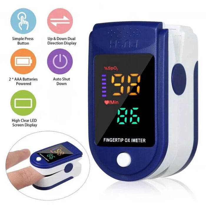 Lk87 Portable Finger Oximeter with Four Color LED M8W6oo