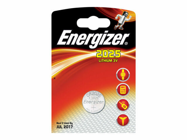 Energizer CR2025 Lithium Button Cell Battery - 2 Pack