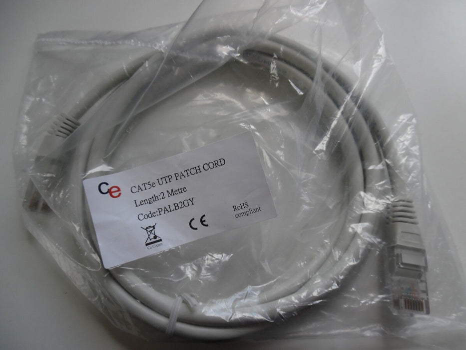 cat5e utp patch cable 2m grey