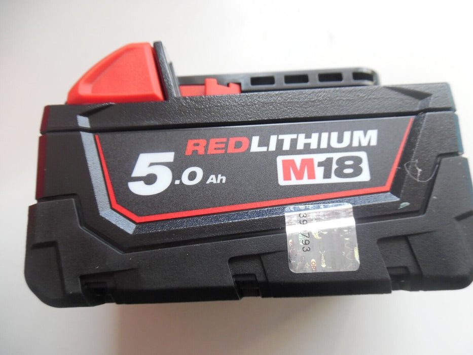 Milwaukee M18 5.0ah Red Lithium-ion Battery - Black/Red (M18b5 )