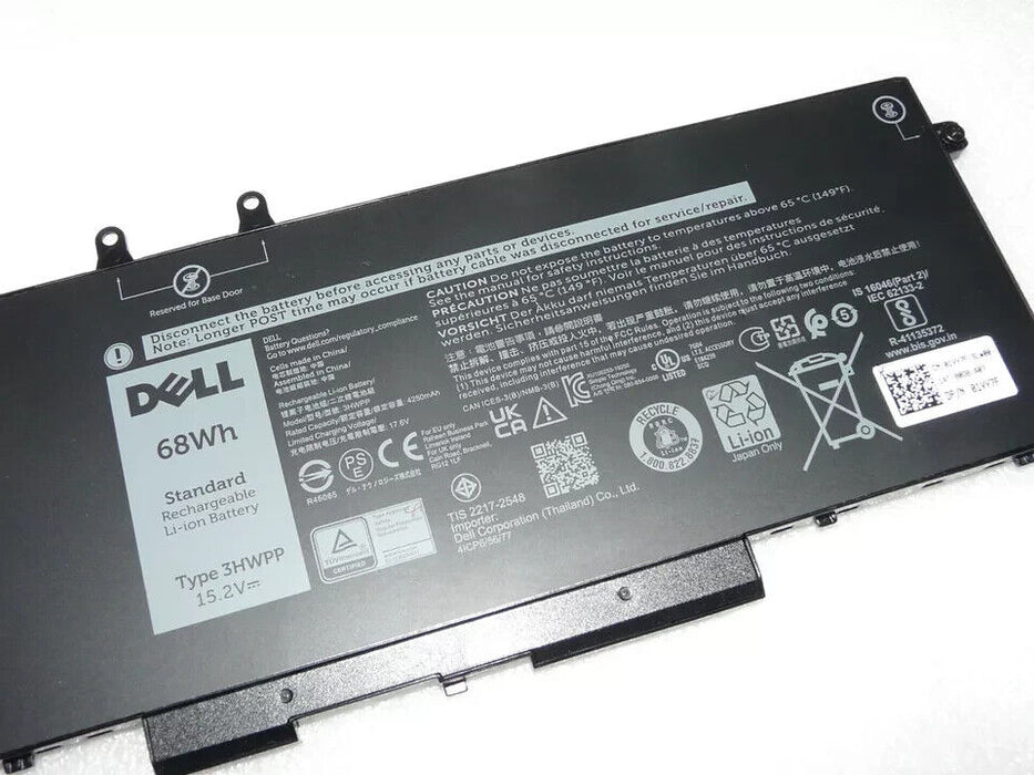 NEW GENUINE DELL LATITUDE 5501 5510 5400 5401 5410 5411 BATTERY 68WH 3HWPP 1VY7F