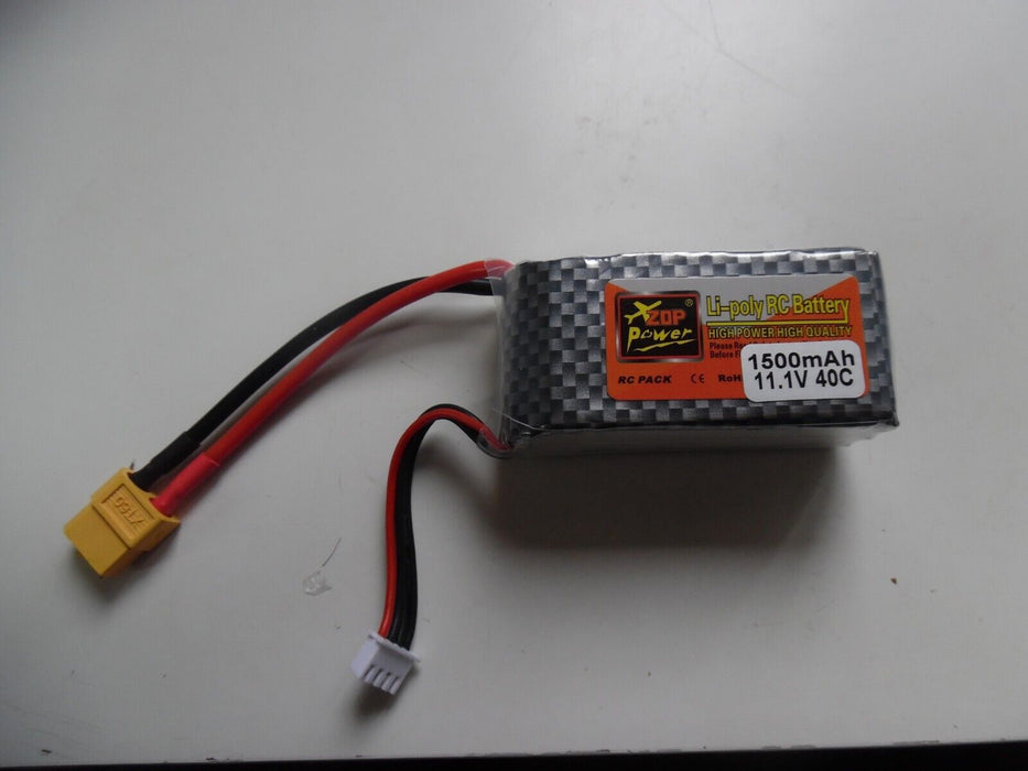 ZOP Power 11.1 V 1500mAh 100C 40C lipo battery for Rc